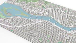 Streets and roads Portland Oregon USA