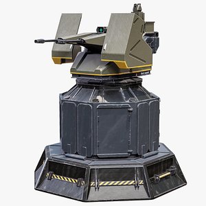Sci-Fi Turret Tower PBR