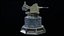 3D Sci-Fi Turret Tower PBR