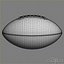 3d rugby ball
