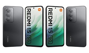 Xiaomi Redmi 15 5G Black And Xiaomi Redmi 15C Black model