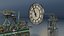 Clock Tower Drive with Dial and Hands