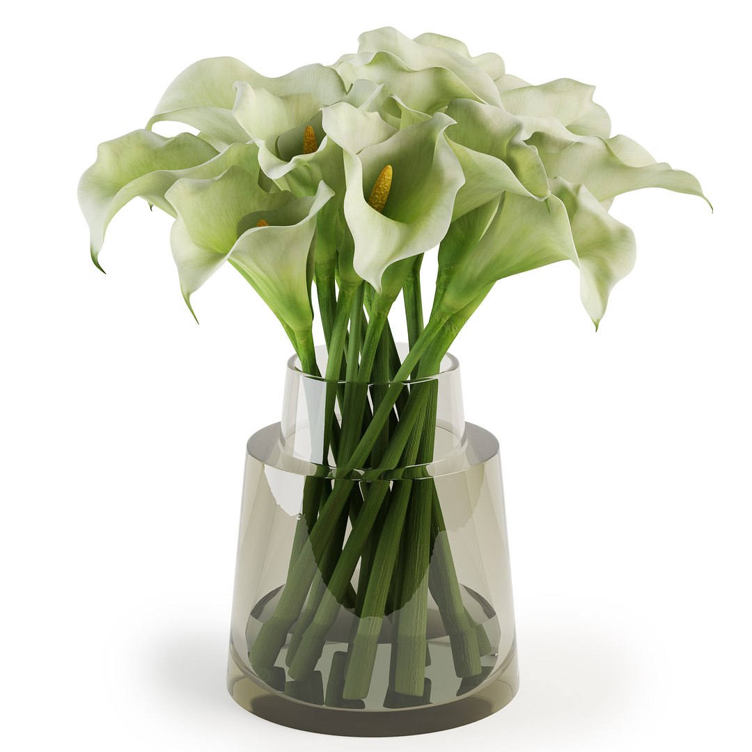 3D Calla lilies bouquets model - TurboSquid 1826027