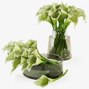 3D Calla lilies bouquets model