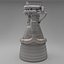 rocket engine f-1 3D model