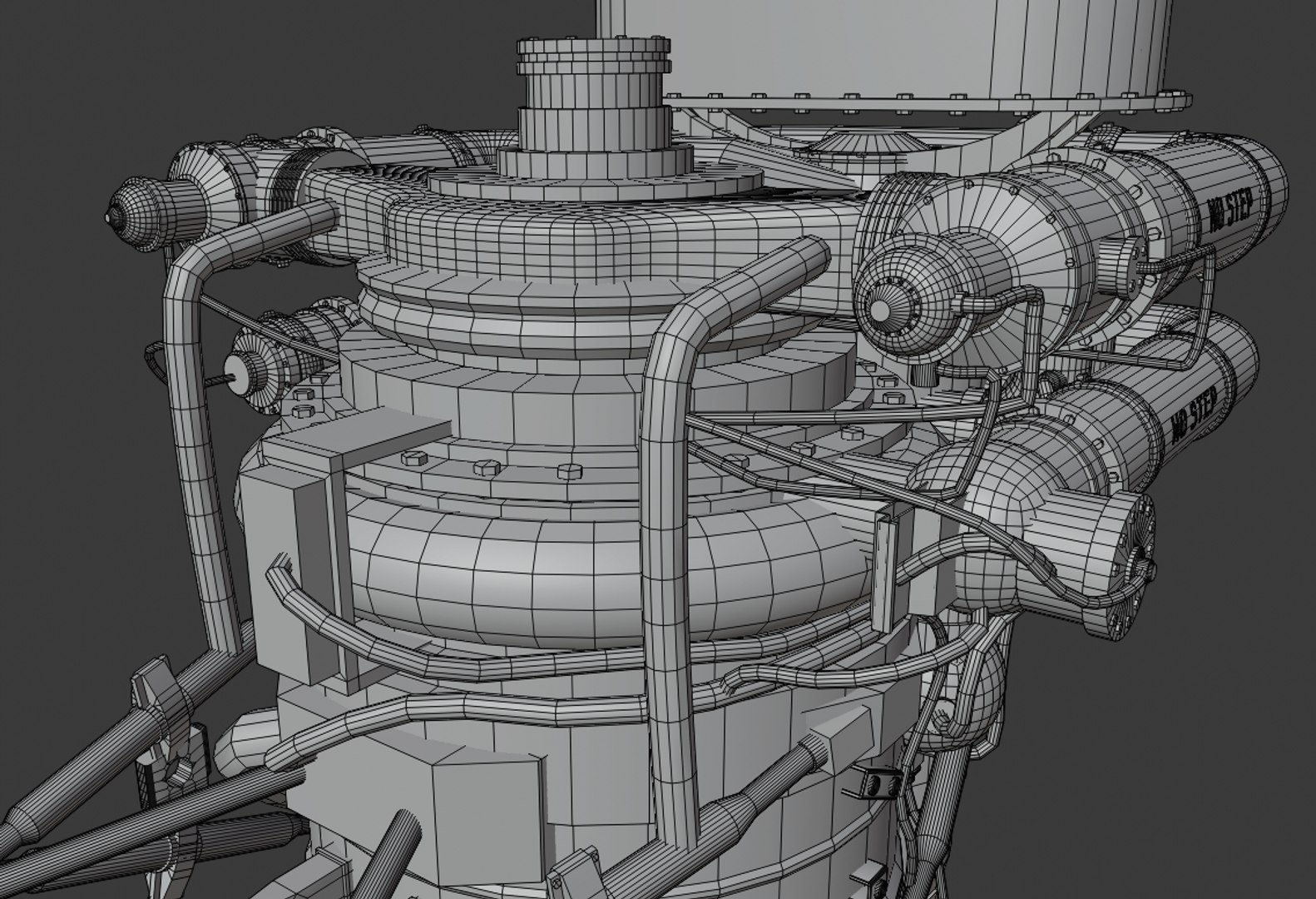 rocket engine f-1 3D model https://p.turbosquid.com/ts-thumb/D9/dhuctg/Ghj8h0xF/wire7/png/1592344160/1920x1080/fit_q87/8b1c28873e2a4cb9e59ce37399daf4f4c46b60a5/wire7.jpg