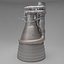 rocket engine f-1 3D model