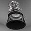 rocket engine f-1 3D model