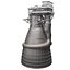 rocket engine f-1 3D model