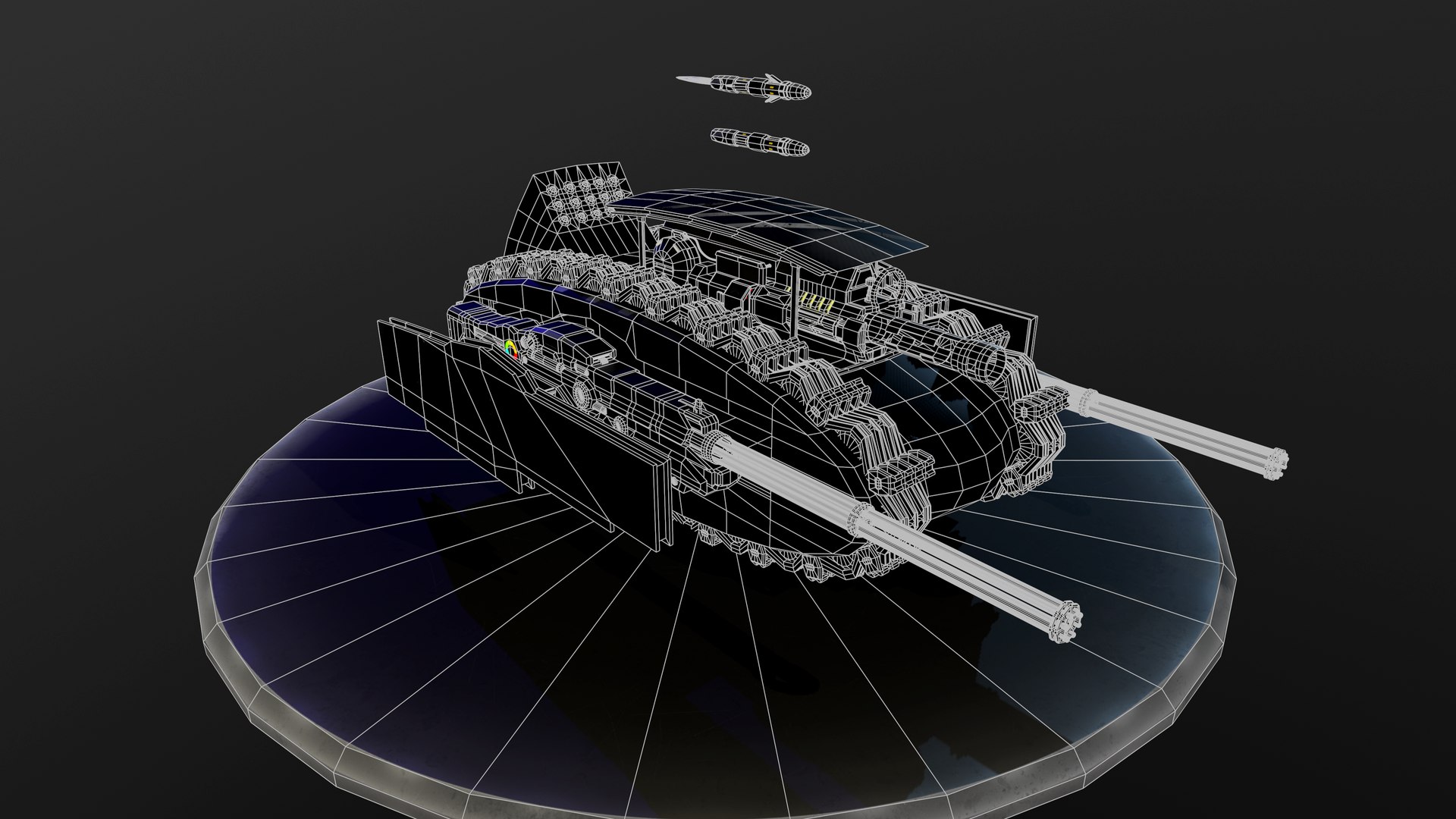 Sci-fi Drone Mini Tank - Milwaukee  and DeWolt 3D model https://p.turbosquid.com/ts-thumb/D9/dm8H46/K0/2_wireframe/png/1701147765/1920x1080/fit_q87/62a6de8b55ba1573275521ec65adb298d5d355a3/2_wireframe.jpg