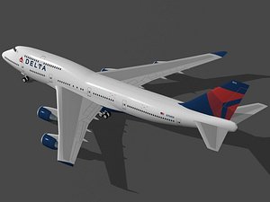 B 747-400 Delta Air Lines