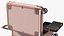 Professional Makeup Trolley with Light Pink 3D model