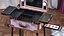 Professional Makeup Trolley with Light Pink 3D model