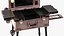 Professional Makeup Trolley with Light Pink 3D model