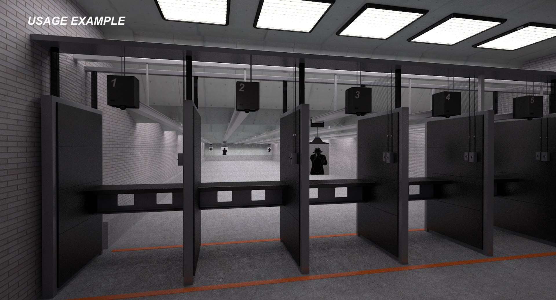 Shooting range 3D model - TurboSquid 1427246