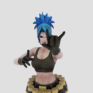 leona low-poly model