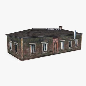 3D The building of the Priokskaya Railway Station model