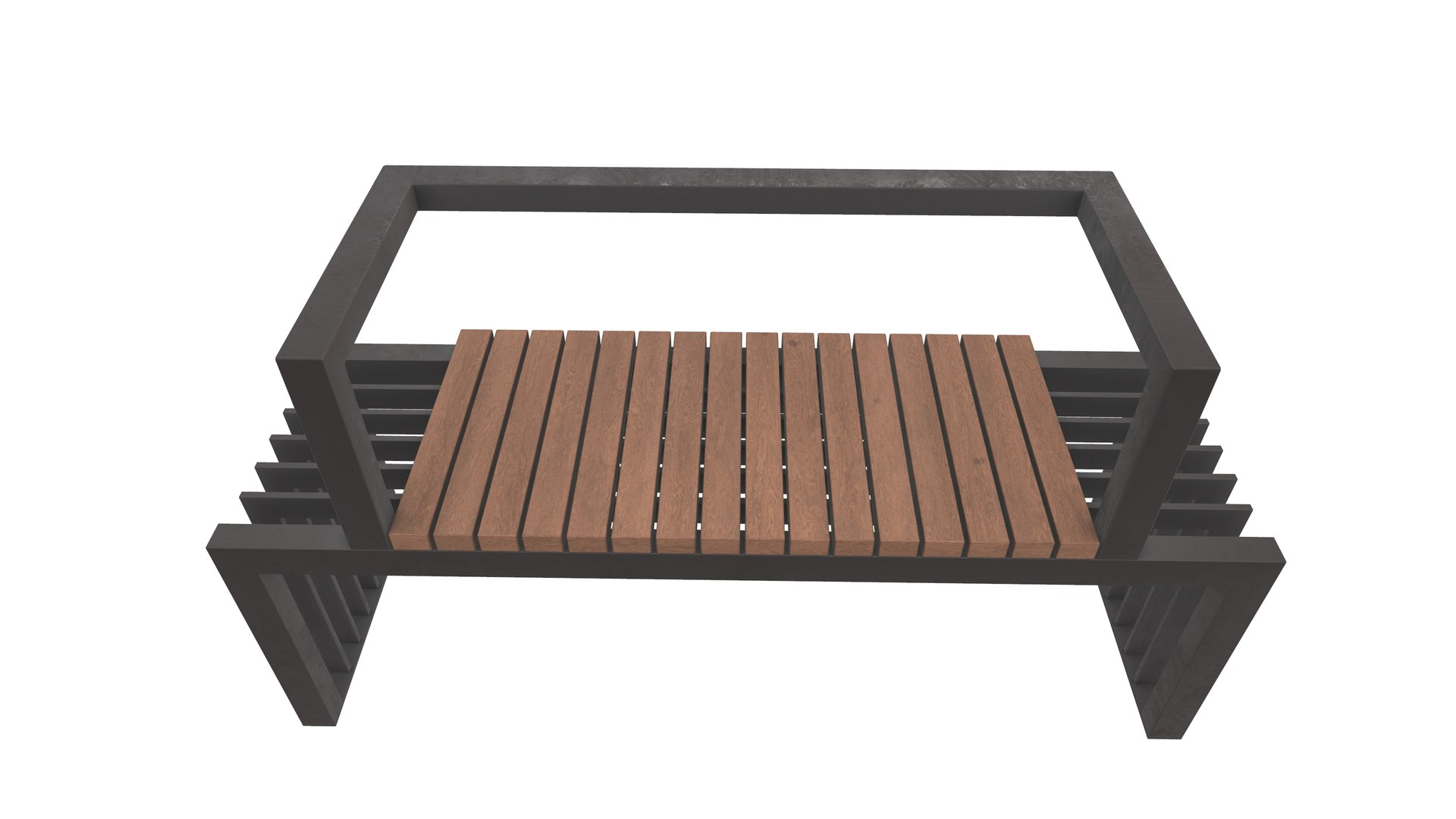 3D Modern Outdoor Bench 3D Model AR VR PBR Model - TurboSquid 1985625