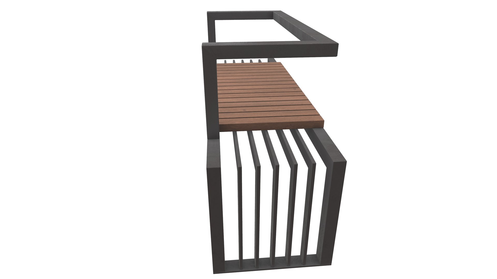 3D Modern Outdoor Bench 3D Model AR VR PBR Model - TurboSquid 1985625