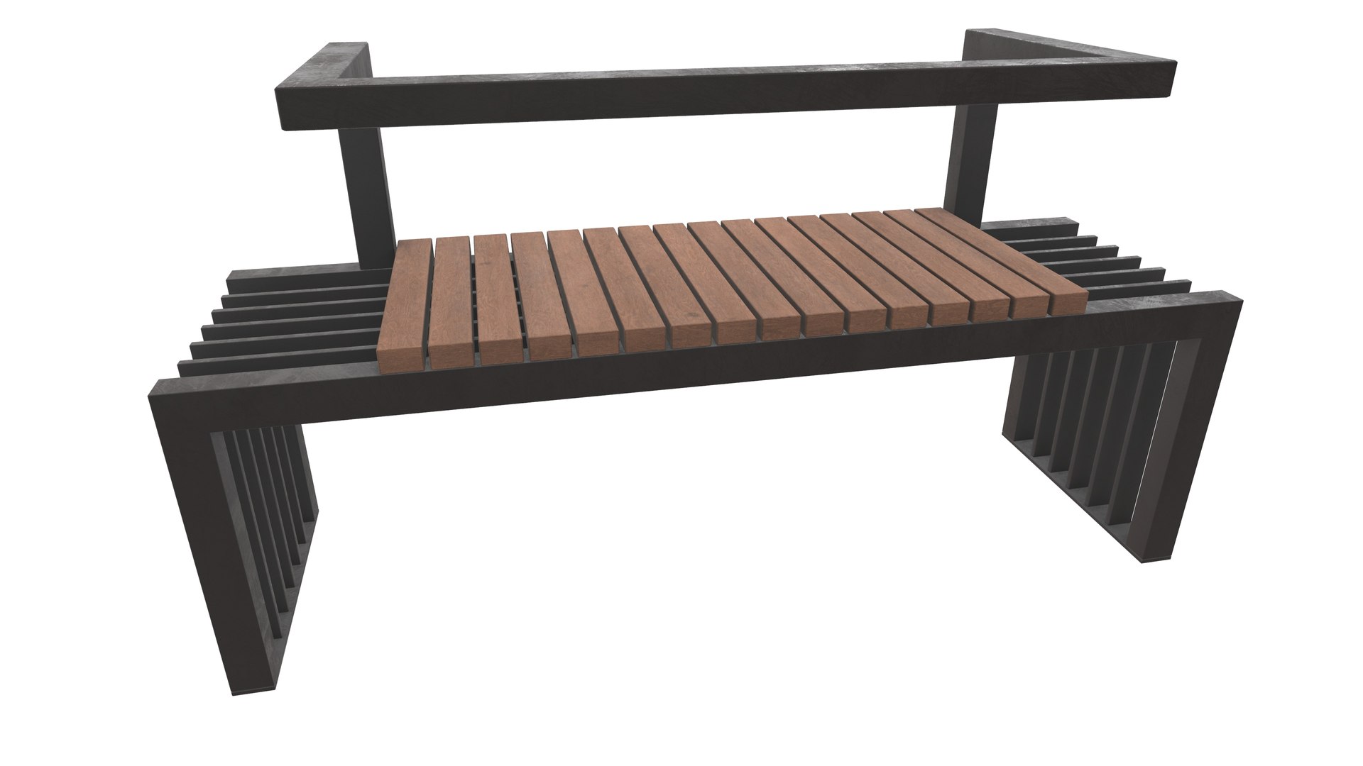 3D Modern Outdoor Bench 3D Model AR VR PBR Model - TurboSquid 1985625