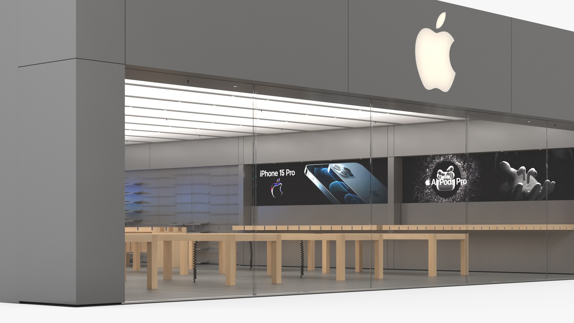 Apple Store Building 3D model preview