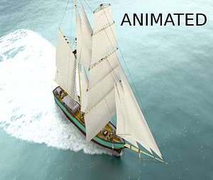 3D sail ship