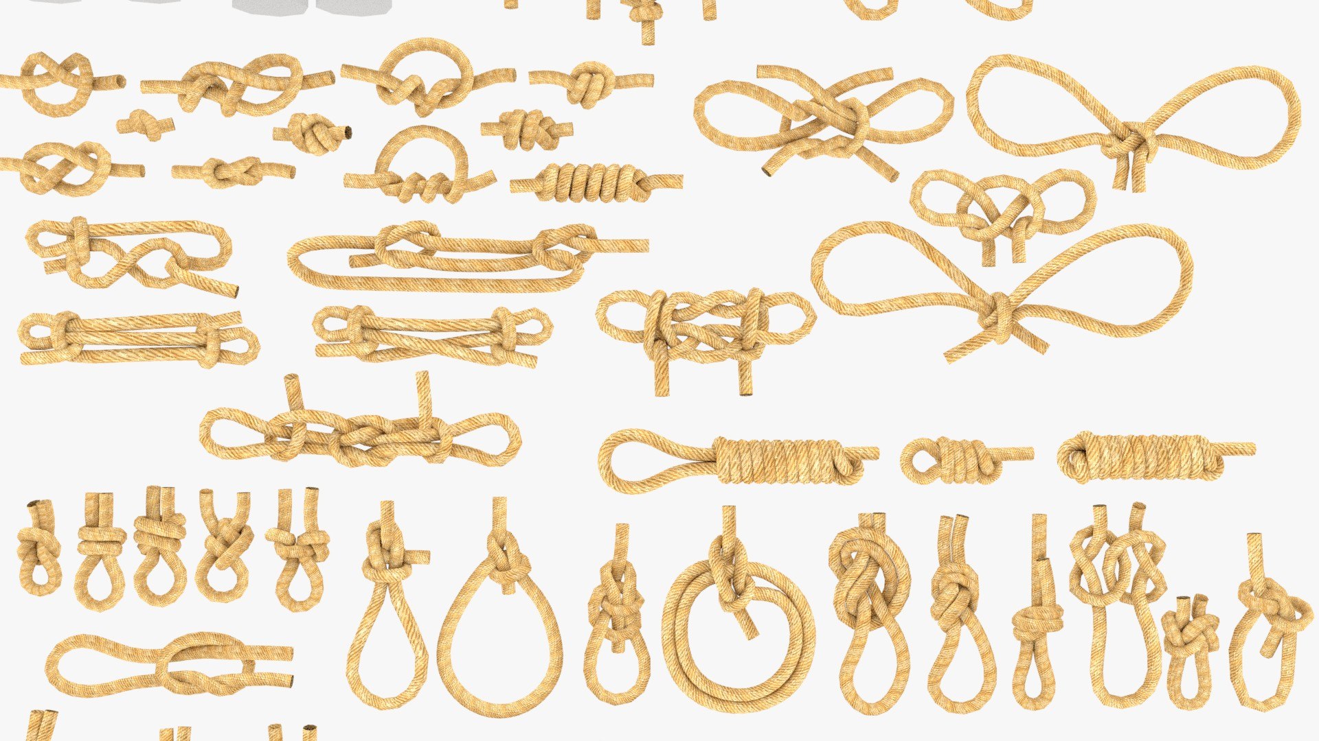 3D rope knots model - TurboSquid 1453863