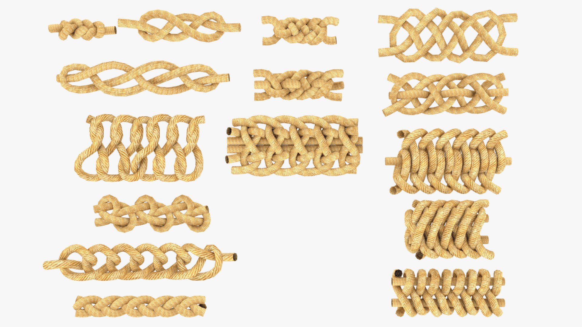 3D Rope Knots Model TurboSquid 1453863