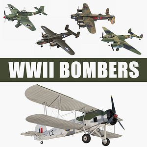 3D wwii bombers model