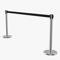 Stanchion Black Belt Barriers