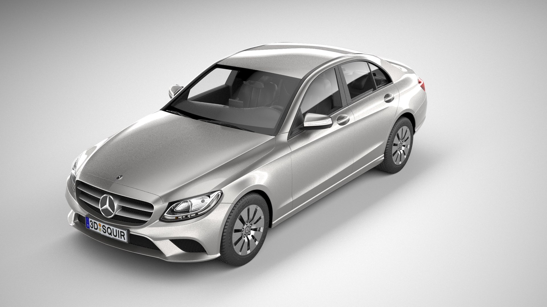 3D Mercedes-benz C-class Basic Model - TurboSquid 1586022