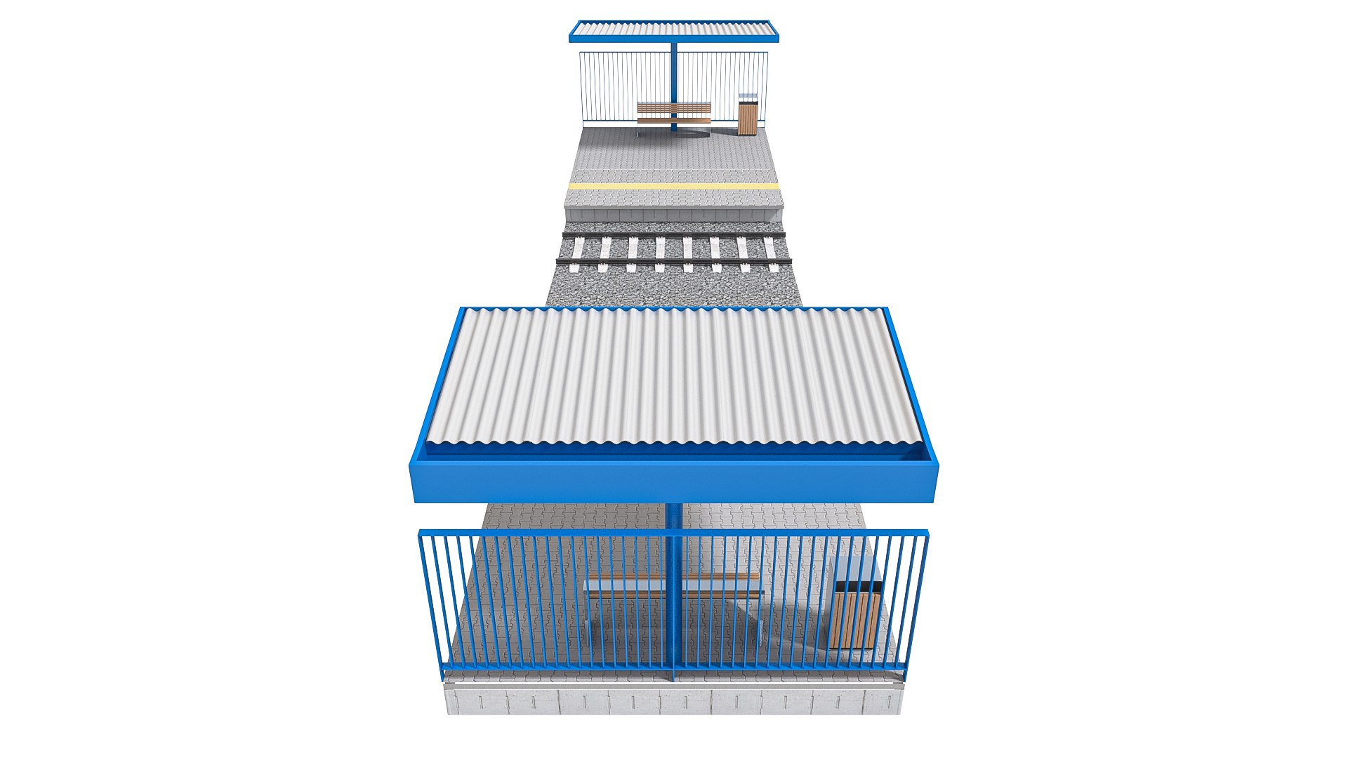 Train Platform Module 01 3D Model - TurboSquid 2297042