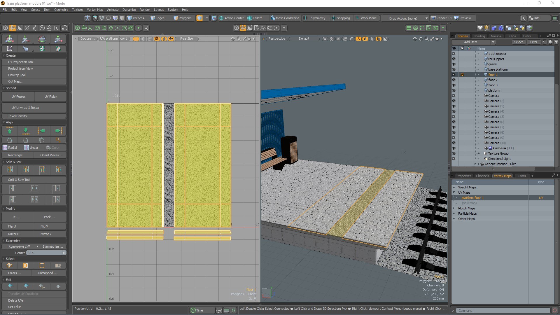 Train Platform Module 01 3D Model - TurboSquid 2297042
