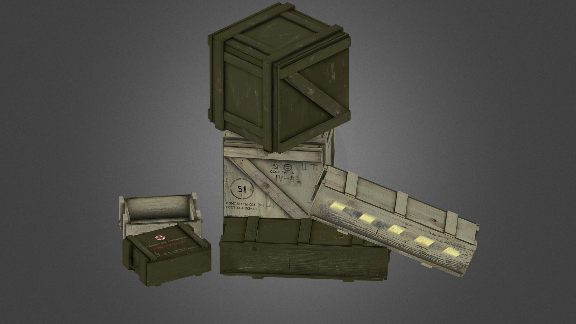 Military Crate Package USSR and Standart Crate 3D https://p.turbosquid.com/ts-thumb/DA/ELmUSj/DO/military_crates_package__u_s_s_r__and_standard_8/png/1661421643/1920x1080/fit_q87/fab99295141cd720e9642d24fee3276669f17b45/military_crates_package__u_s_s_r__and_standard_8.jpg