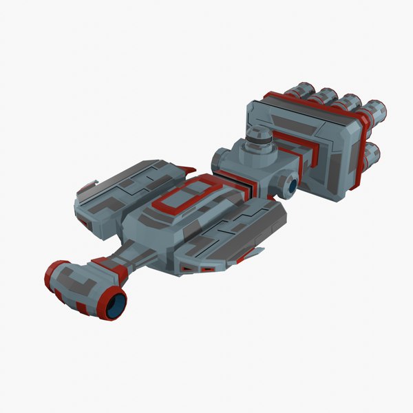 Low-poly spaceship 3D - TurboSquid 2043075