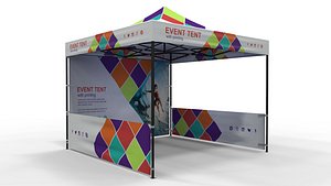 Printed Event Tent 3x3m with Customizable Branding Panels