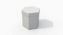 Rigid Box - Hexagon with Lift-Off Lid