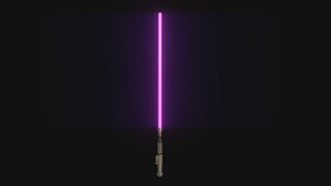 3D Star Wars Lightsaber 03 Pink - SciFi Character Weapon