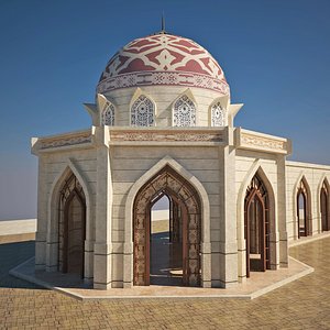 design arabic building 3D model