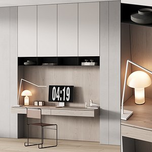 244 office furniture 09 workplace 05 minimal warm vintage 01 model