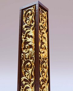 Jewish Wood Flower Carving