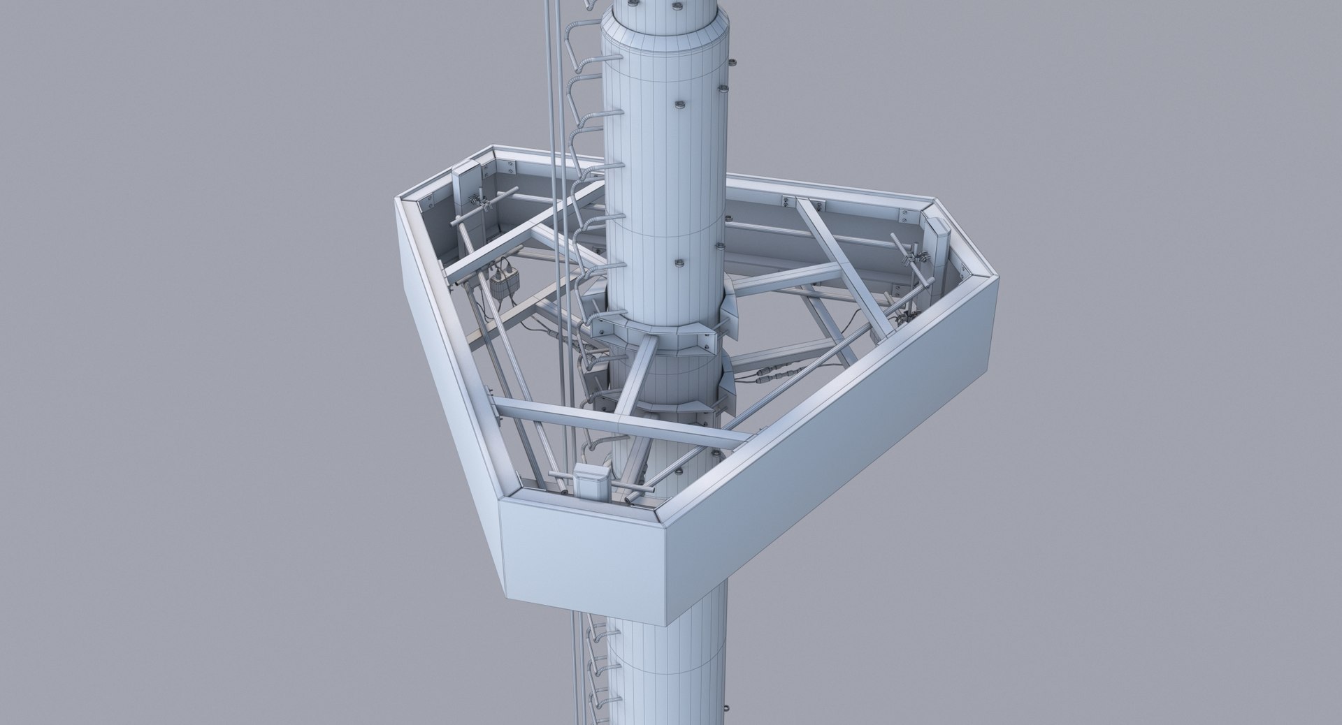 3D Cellular Tower - TurboSquid 1726611