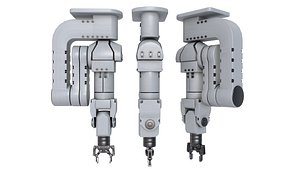 Industrial Robot with Gripper 3D model