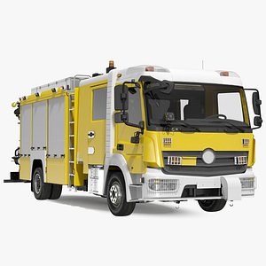 Modern Fire Truck Simple Interior