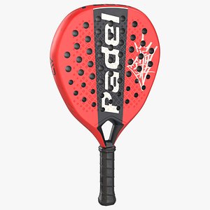 3D model Professional Padel Racket Red