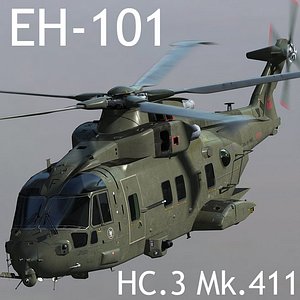 ehi eh-101 merlin hc 3d max