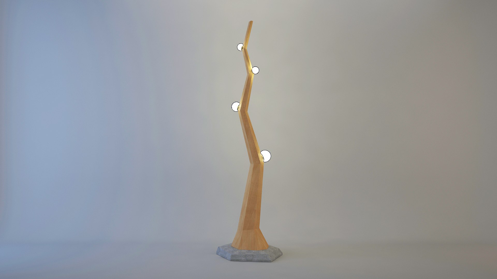 3D Wooden Tree-Light - TurboSquid 1998143