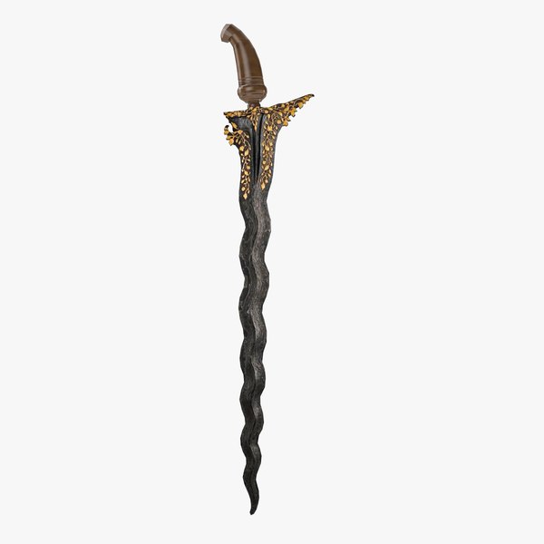 Low poly kris dagger 3D model - TurboSquid 2531410