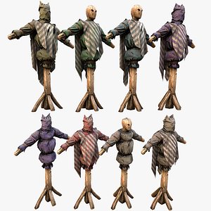 Medieval Wooden Training  Shooting Dummy Fair Castle Environment model