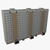 Fourteen Story Soviet Apartment Building